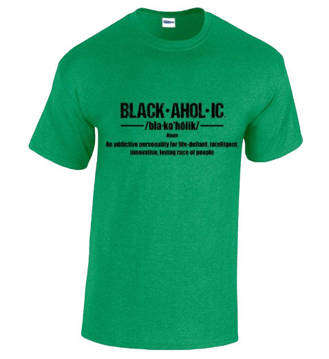 BLACKAHOLIC DEFINITION TEE ANTIQUE IRISH GREEN (BLK)