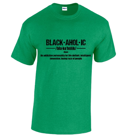 BLACKAHOLIC DEFINITION TEE ANTIQUE IRISH GREEN (BLK)