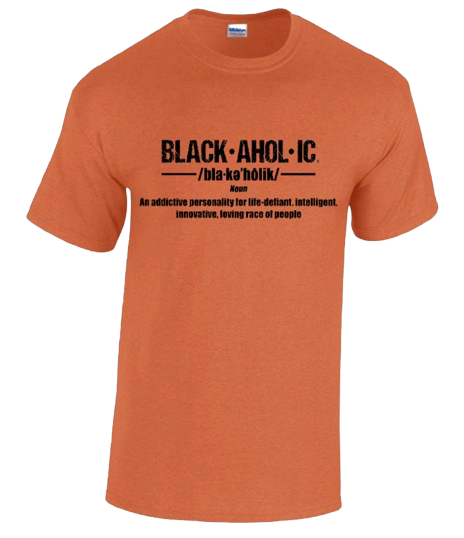 BLACKAHOLIC DEFINITION TEE ANTIQUE ORANGE (BLK)