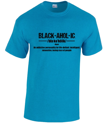 BLACKAHOLIC DEFINITION TEE ANTIQUE SAPPHIRE (BLK)