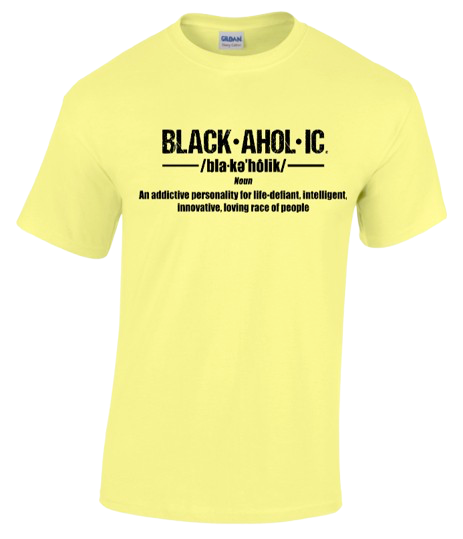 BLACKAHOLIC DEFINITION TEE CORNSILK (BLK)