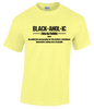 BLACKAHOLIC DEFINITION TEE CORNSILK (BLK)
