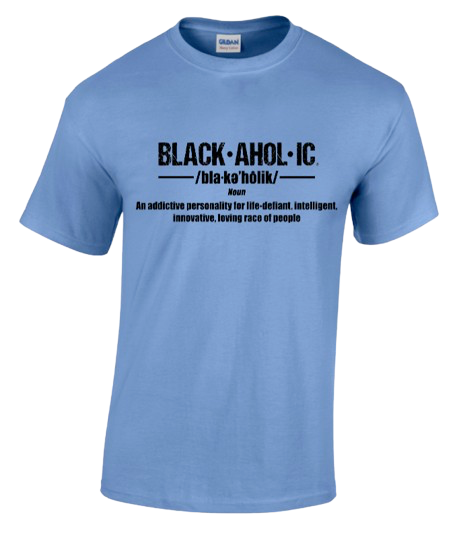 BLACKAHOLIC DEFINITION TEE CAROLINA BLUE (BLK)