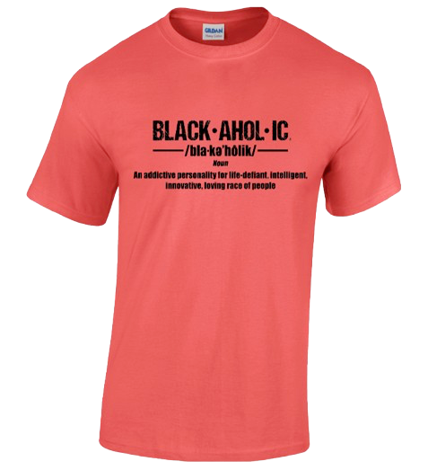 BLACKAHOLIC DEFINITION TEE CORAL (BLK)