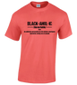 BLACKAHOLIC DEFINITION TEE CORAL (BLK)