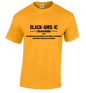 BLACKAHOLIC DEFINITION TEE GOLD (BLK)