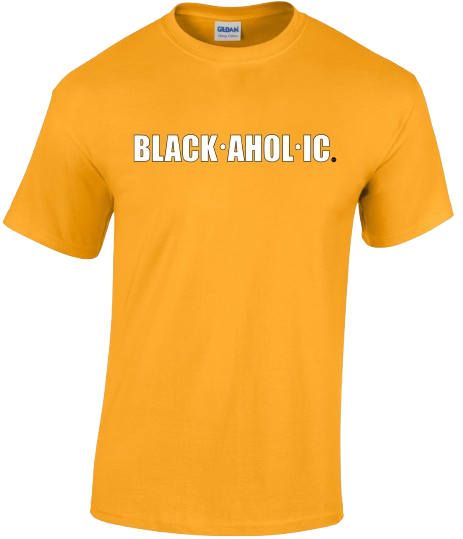 Blackaholic T-Shirt Adult Electric Gold (WHT)