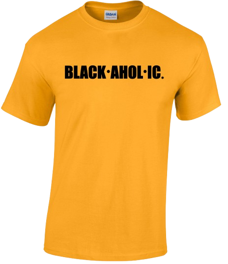 Blackaholic T-Shirt Adult Gold (BLK)