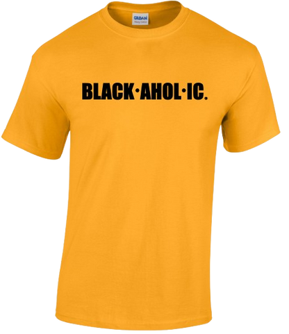 Blackaholic T-Shirt Adult Gold (BLK)