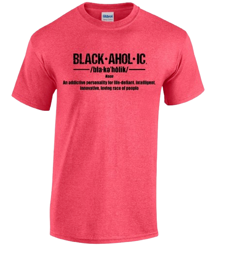 BLACKAHOLIC DEFINITION TEE HEATHER RED (BLK)