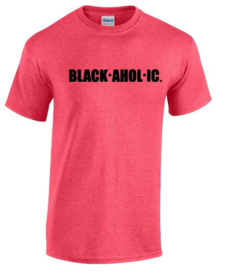 Blackaholic T-Shirt Adult Heather Red (BLK)
