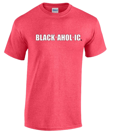 Blackaholic T-Shirt Adult Heather Red (WHT)