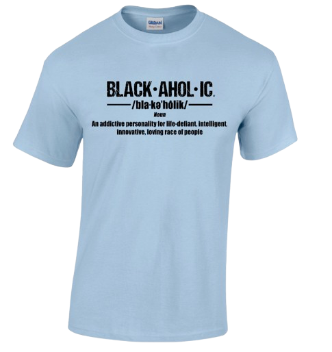 BLACKAHOLIC DEFINITION TEE LIGHT BLUE (BLK)