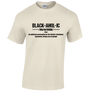BLACKAHOLIC DEFINITION TEE NATURAL (BLK)