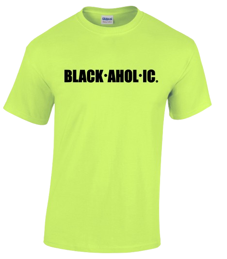 Blackaholic T-Shirt Adult Neon Green (BLK)