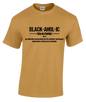 BLACKAHOLIC DEFINITION TEE OLD GOLD (BLK)