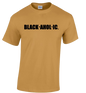 Blackaholic T-Shirt Adult Old Gold (BLK)