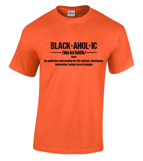 BLACKAHOLIC DEFINITION TEE ORANGE (BLK)