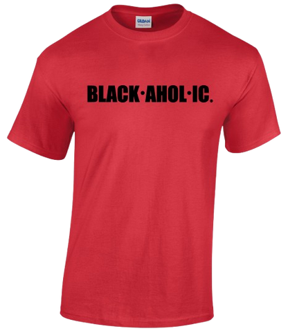 Blackaholic T-Shirt Adult RED (BLK)