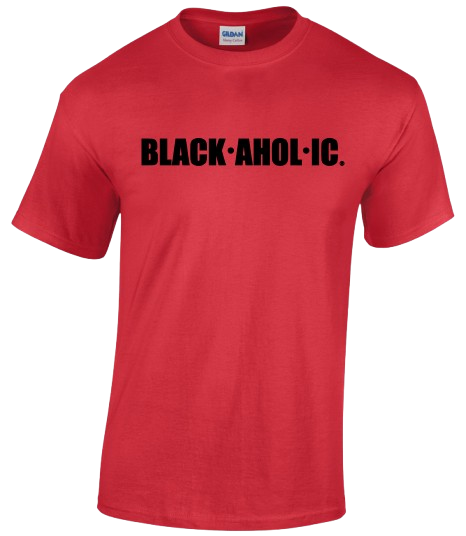 Blackaholic T-Shirt Adult RED (BLK)