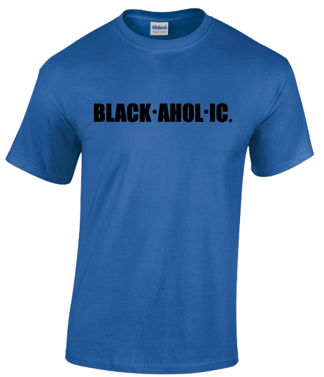 Blackaholic T-Shirt Adult Royal (BLK)
