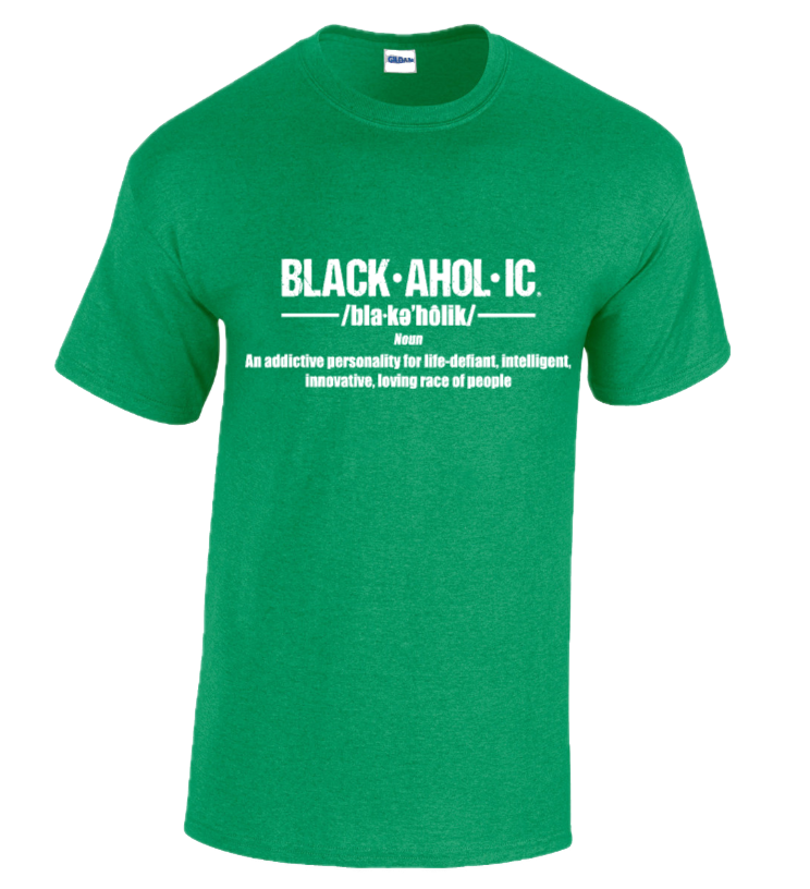 BLACKAHOLIC DEFINITION TEE Antique Irish Green (WHT)