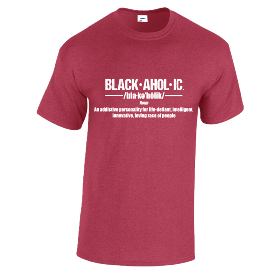 BLACKAHOLIC DEFINITION TEE ANTIQUE CHERRY RED (WHT)