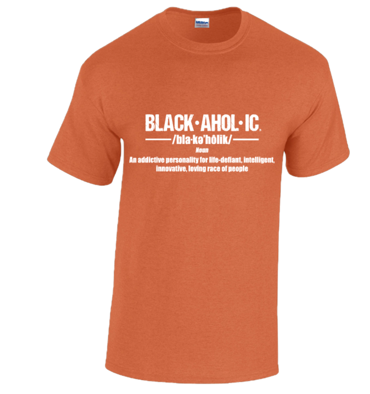 BLACKAHOLIC DEFINITION TEE ANTIQUE ORANGE (WHT)