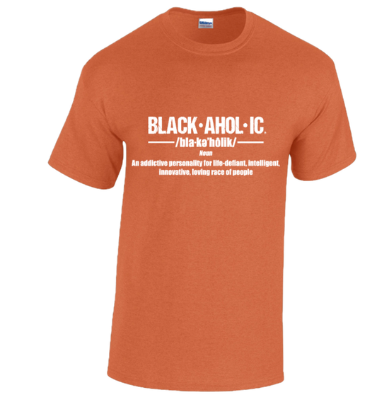 BLACKAHOLIC DEFINITION TEE ANTIQUE ORANGE (WHT)
