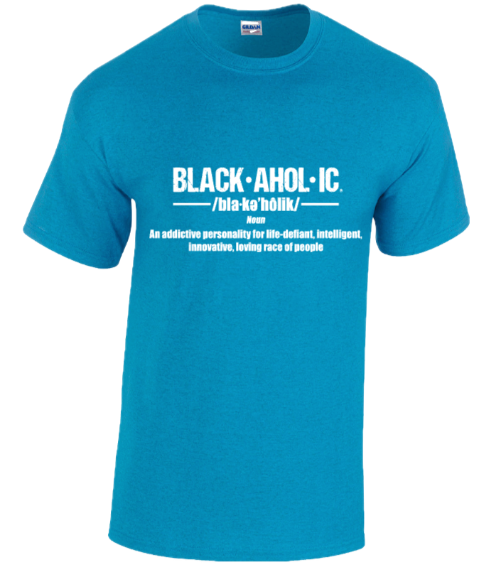 BLACKAHOLIC DEFINITION TEE ANTIQUE SAPPHIRE (WHT)