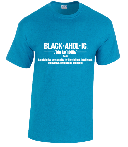 BLACKAHOLIC DEFINITION TEE ANTIQUE SAPPHIRE (WHT)