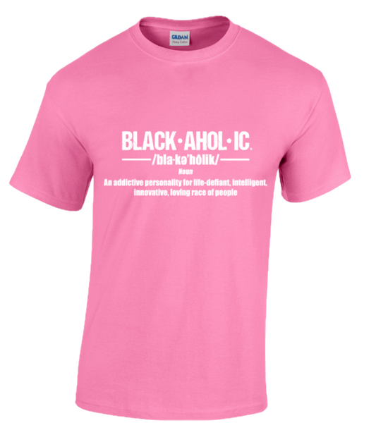 BLACKAHOLIC DEFINITION TEE AZALEA (WHT)