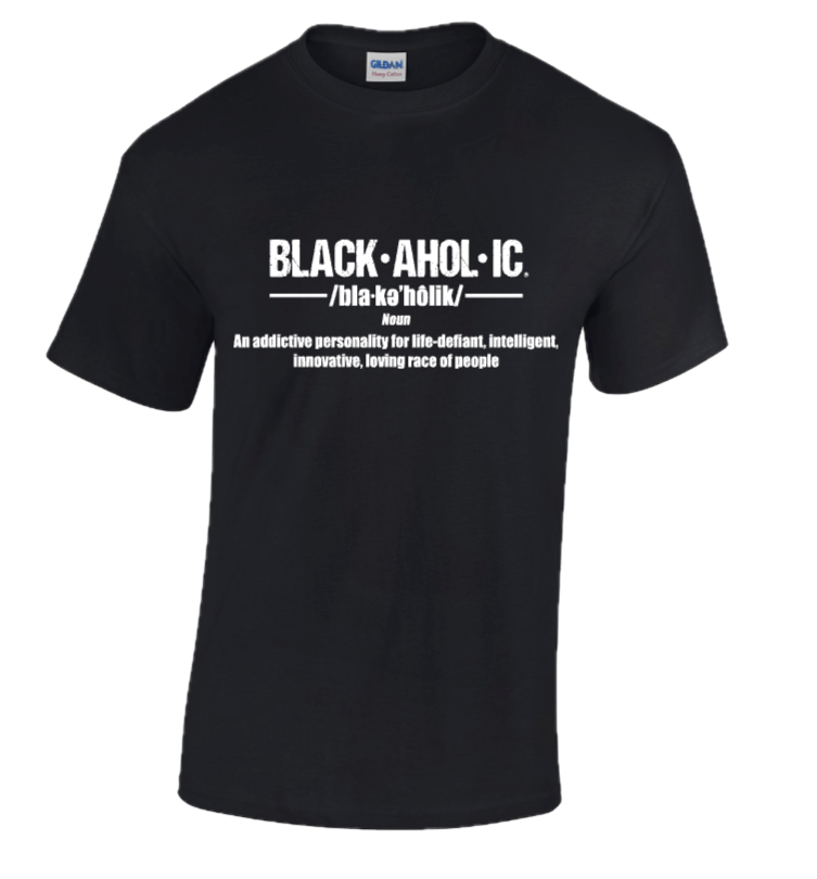 BLACKAHOLIC DEFINITION TEE BLACK (WHT)