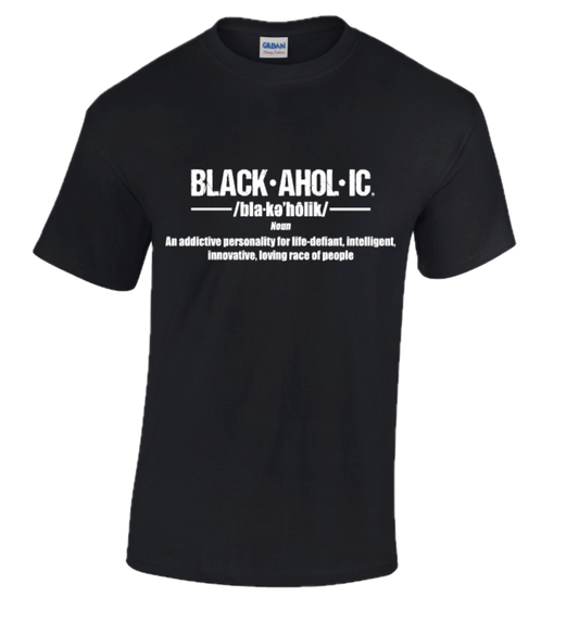 BLACKAHOLIC DEFINITION TEE BLACK (WHT)