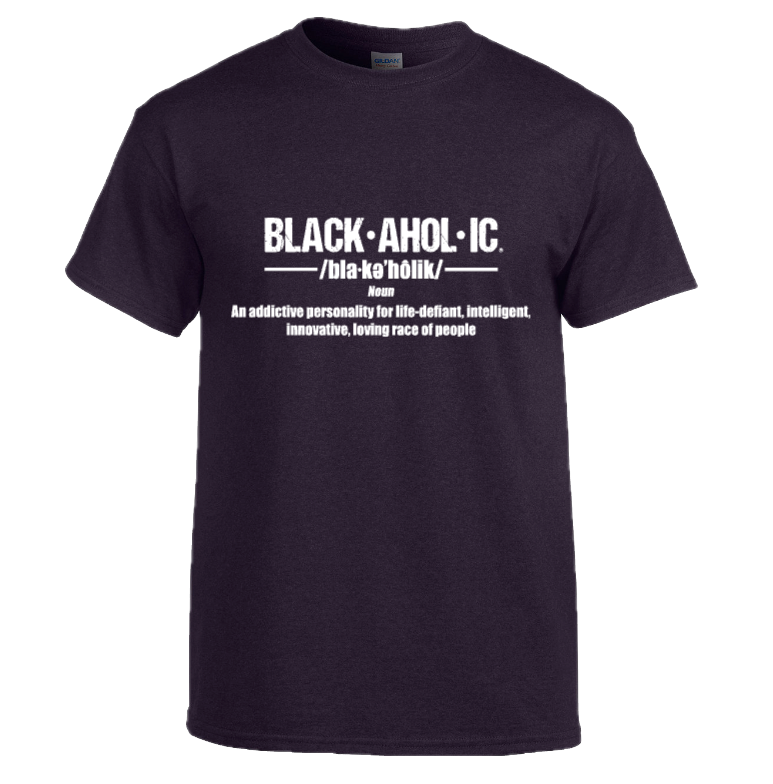 BLACKAHOLIC DEFINITION TEE BLACKBERRY (WHT)