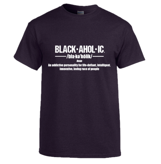 BLACKAHOLIC DEFINITION TEE BLACKBERRY (WHT)