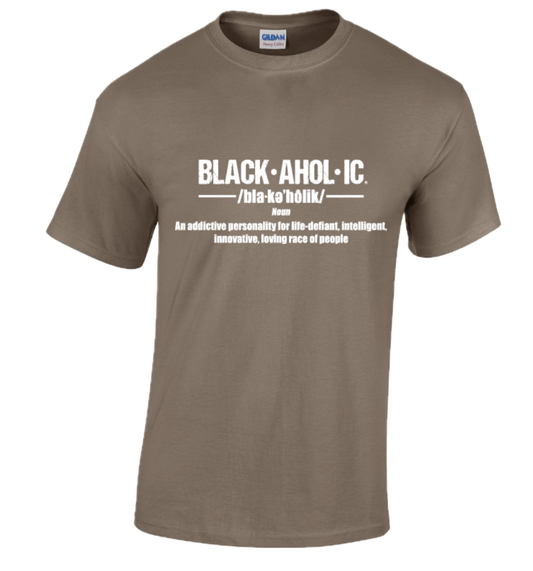 BLACKAHOLIC DEFINITION TEE BROWN SAVANNAH (WHT)