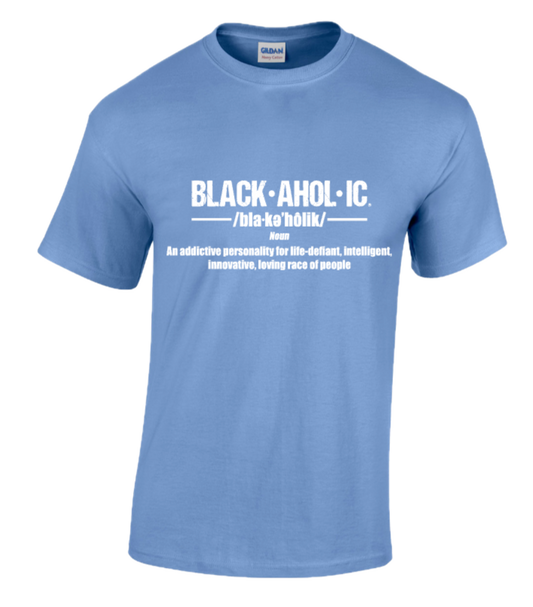 BLACKAHOLIC DEFINITION TEE CAROLINA BLUE (WHT)