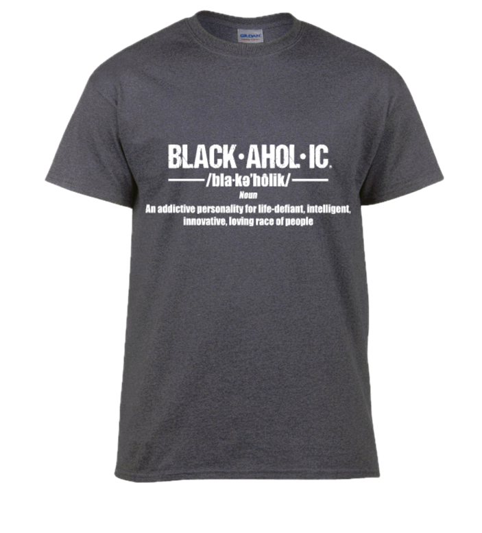 BLACKAHOLIC DEFINITION TEE CHARCOAL (WHT)