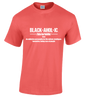 BLACKAHOLIC DEFINITION TEE CORAL (WHT)