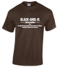 BLACKAHOLIC DEFINITION TEE DARK CHOCOLATE (WHT)