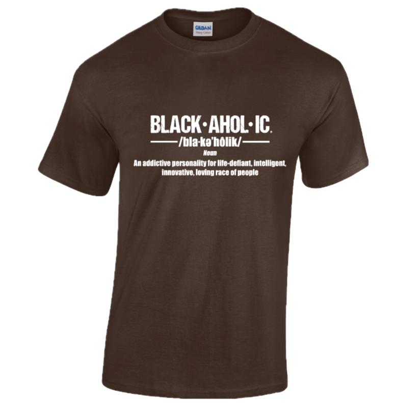 BLACKAHOLIC DEFINITION TEE DARK HEATHER (WHT)