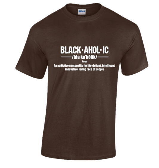 BLACKAHOLIC DEFINITION TEE DARK HEATHER (WHT)