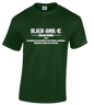 BLACKAHOLIC DEFINITION TEE FOREST GREEN (WHT)