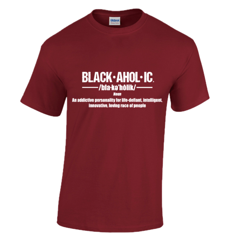 BLACKAHOLIC DEFINITION TEE GARNET (WHT)