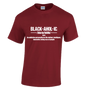 BLACKAHOLIC DEFINITION TEE GARNET (WHT)