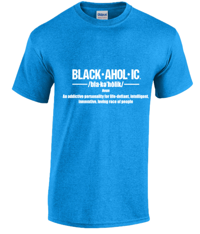 BLACKAHOLIC DEFINITION TEE HEATHER SAPPHIRE (WHT)