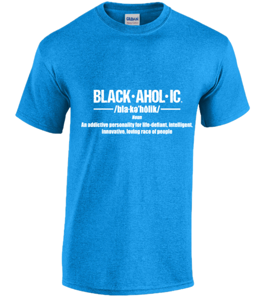 BLACKAHOLIC DEFINITION TEE HEATHER SAPPHIRE (WHT)