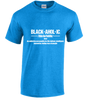 BLACKAHOLIC DEFINITION TEE HEATHER SAPPHIRE (WHT)