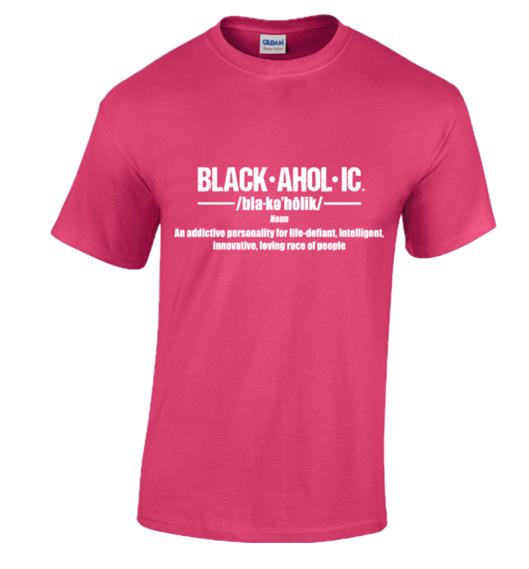 BLACKAHOLIC DEFINITION TEE HELICONIA (WHT)